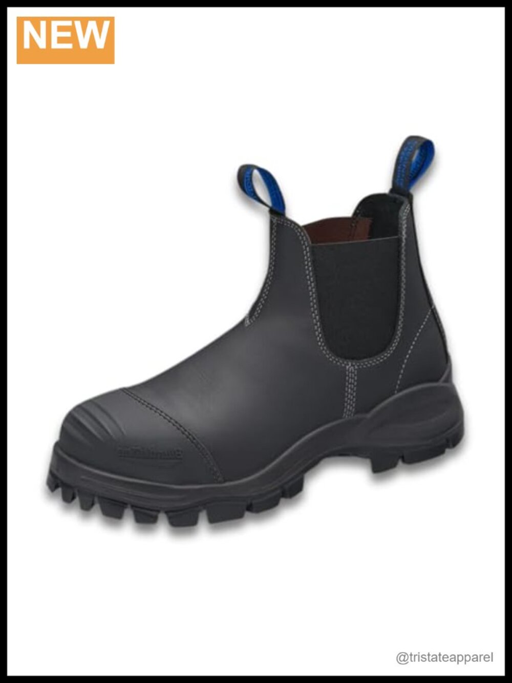 Steel Toe Chelsea Work Boots Heatproof Slip Resistant Nubuck Leather Ankle